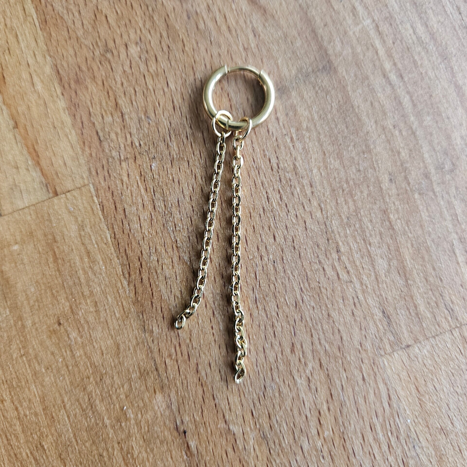 Mix&match bedel: sliertje ovale O-ketting 2,5mm RVS goud- of zilverkleurig (per stuk) (excl. oorringen)