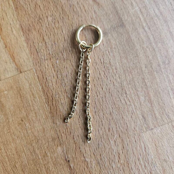 Mix&match bedel: sliertje ovale O-ketting 2,5mm RVS goud- of zilverkleurig (per stuk) (excl. oorringen)