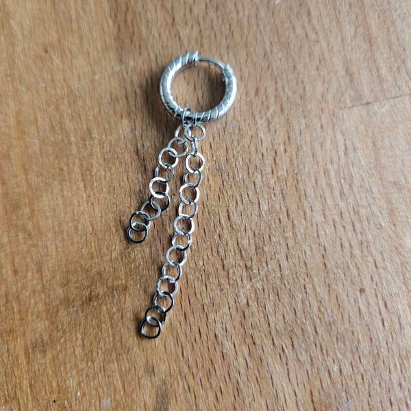Mix&match bedel: sliertje ronde O-ketting 4mm RVS zilverkleurig (per stuk) (excl. oorringen)