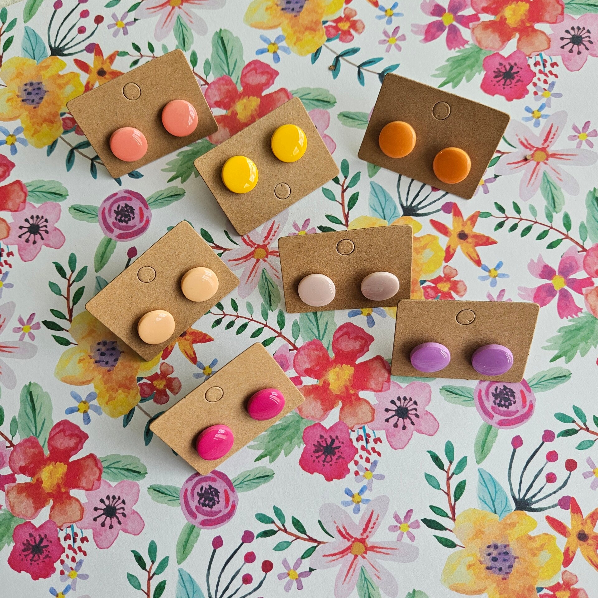 oorstuds rond M (PMK san cristobal) (geschikt vr Clay&combo Paulette) mat/glanzend (RVSstekers)