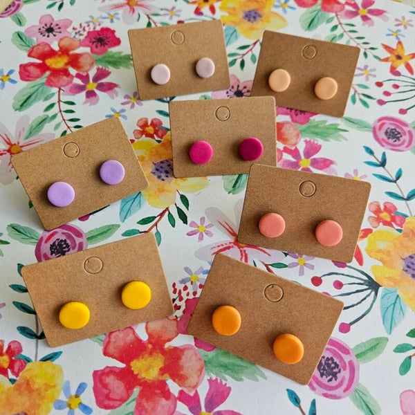 oorstuds rond S (PMK san cristobal) (geschikt vr Clay&combo Paulette) mat/glanzend (RVSstekers)