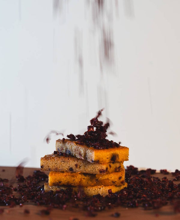 Blondies met witte chocolade & cranberry