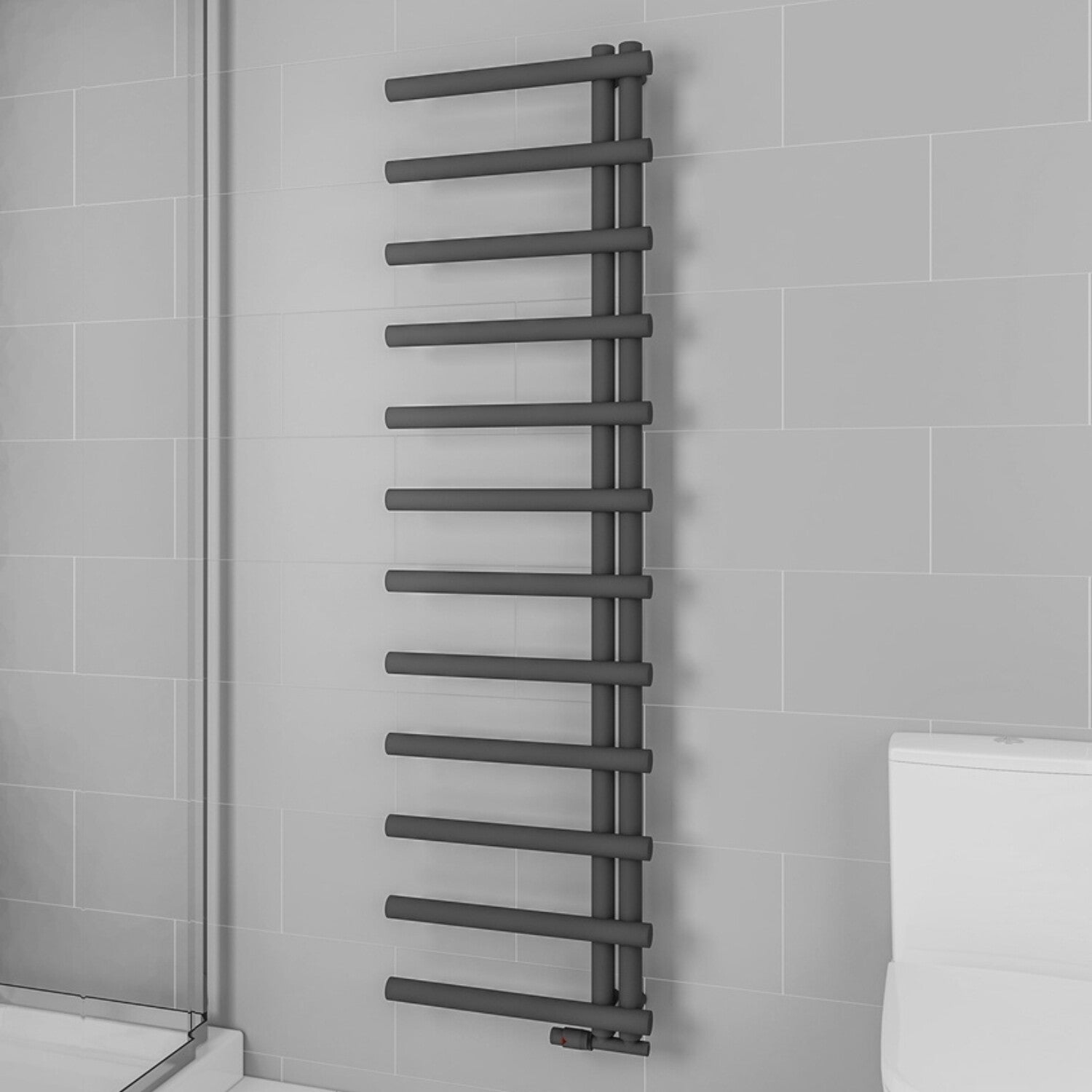 Tire Design Towel Radiator 500x1750 mm Antraciet