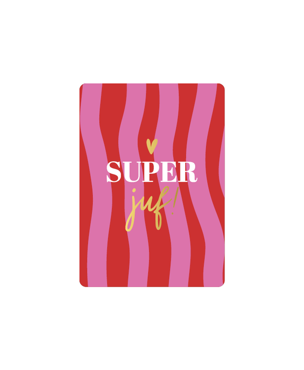 Kaart - Super juf. A7