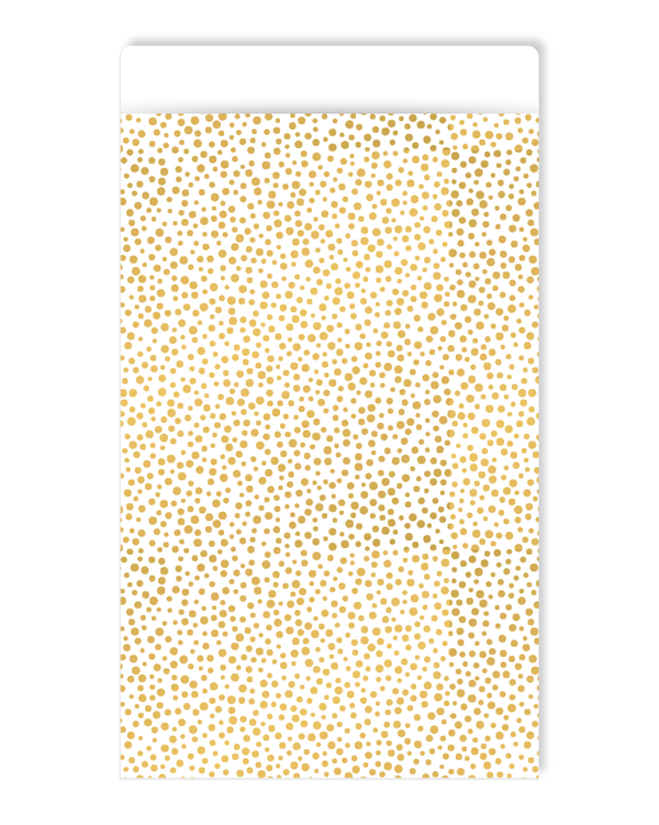 Cadeauzakje L - Gouden dots