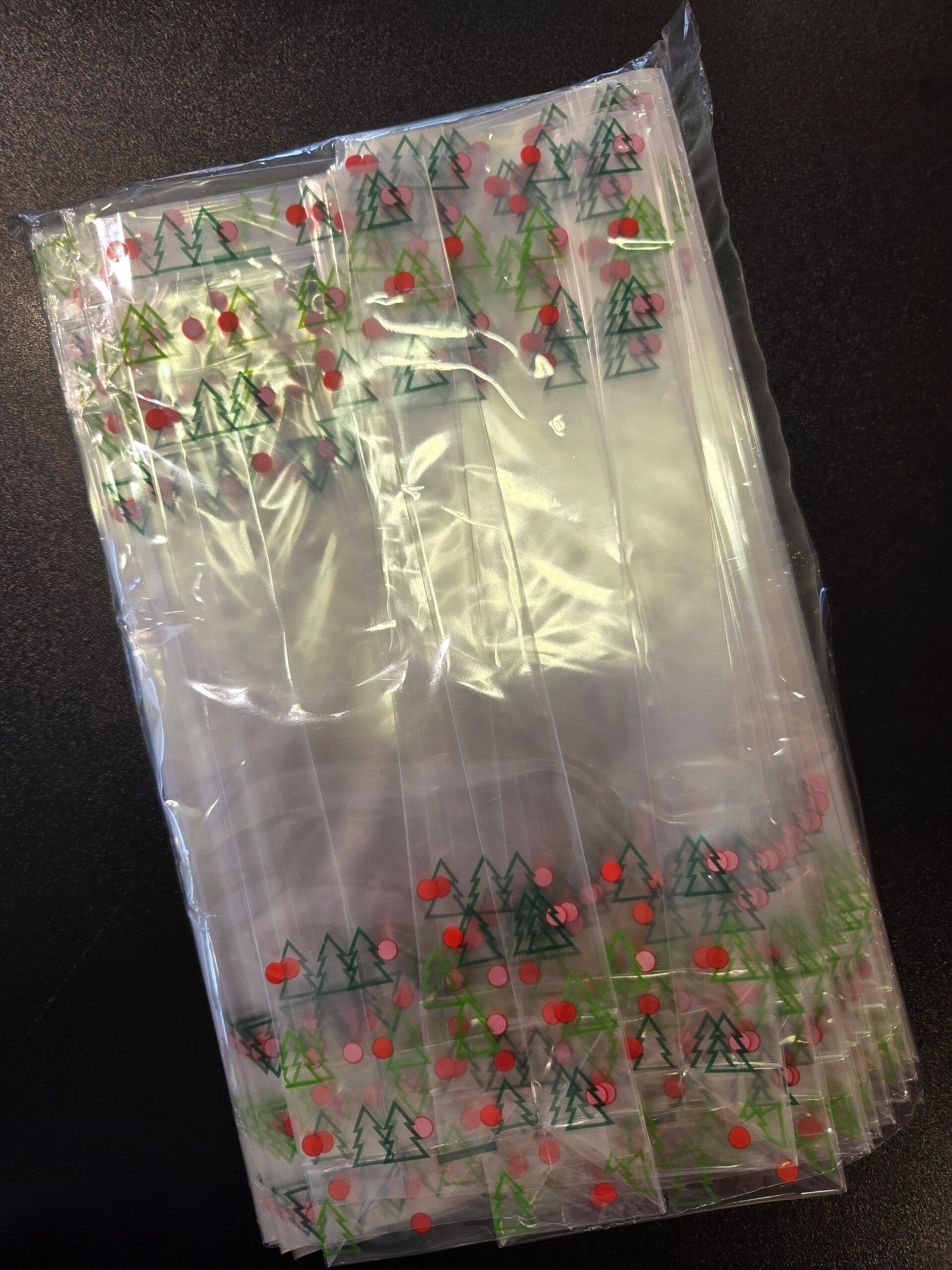Doorzichtige blokzakjes Kerst