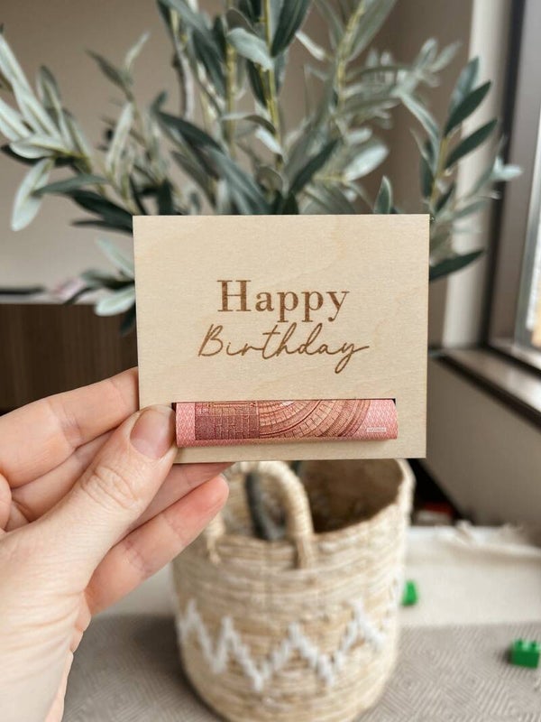 Geld houder - Happy Birthday