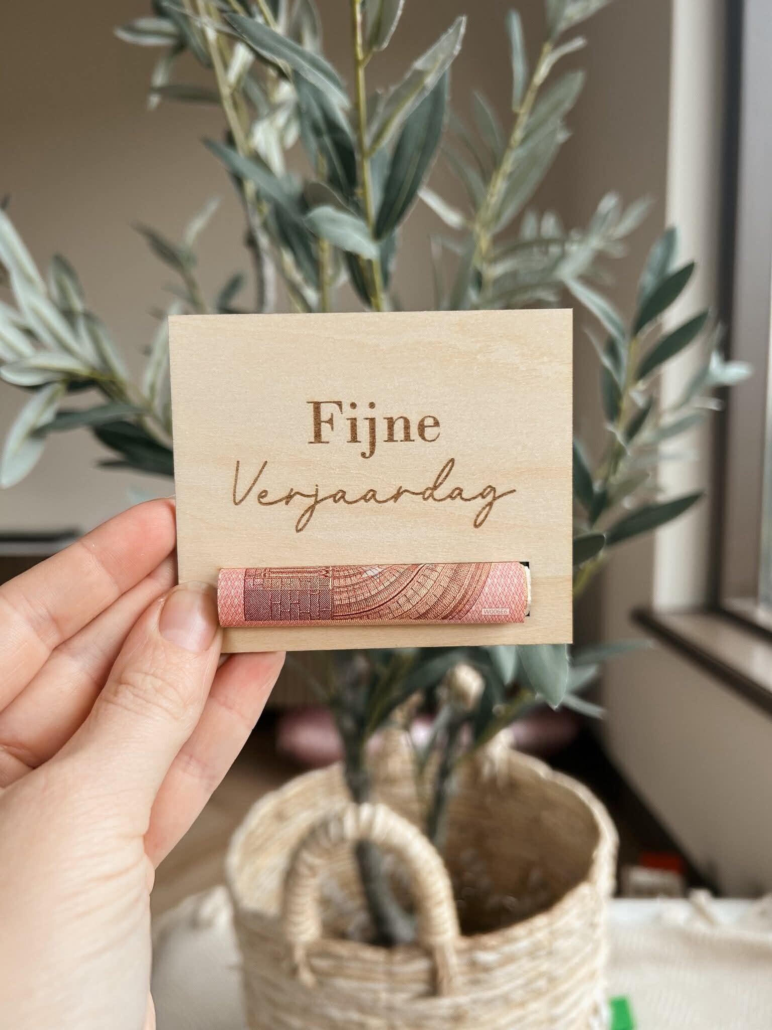 Geld houder - Fijne verjaardag