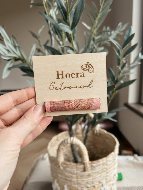 Geld houder - Hoera getrouwd
