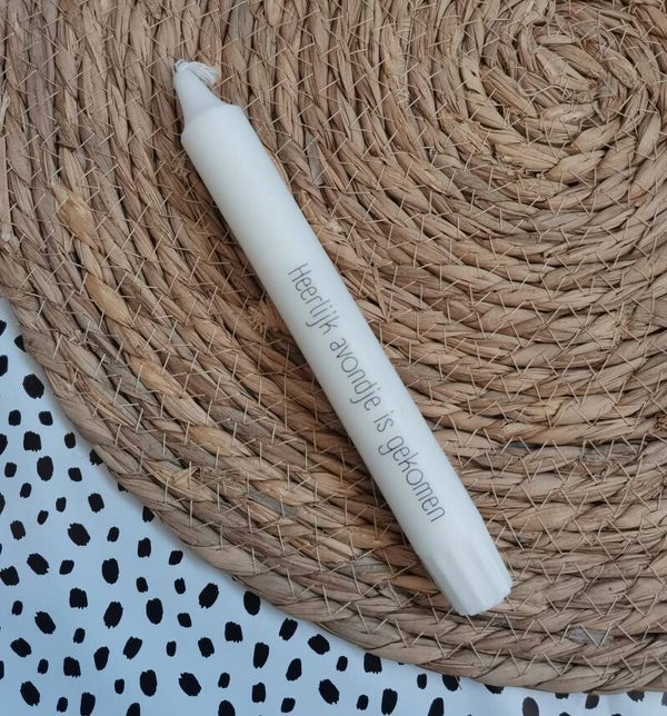 Kaars - Heerlijk avondje is gekomen