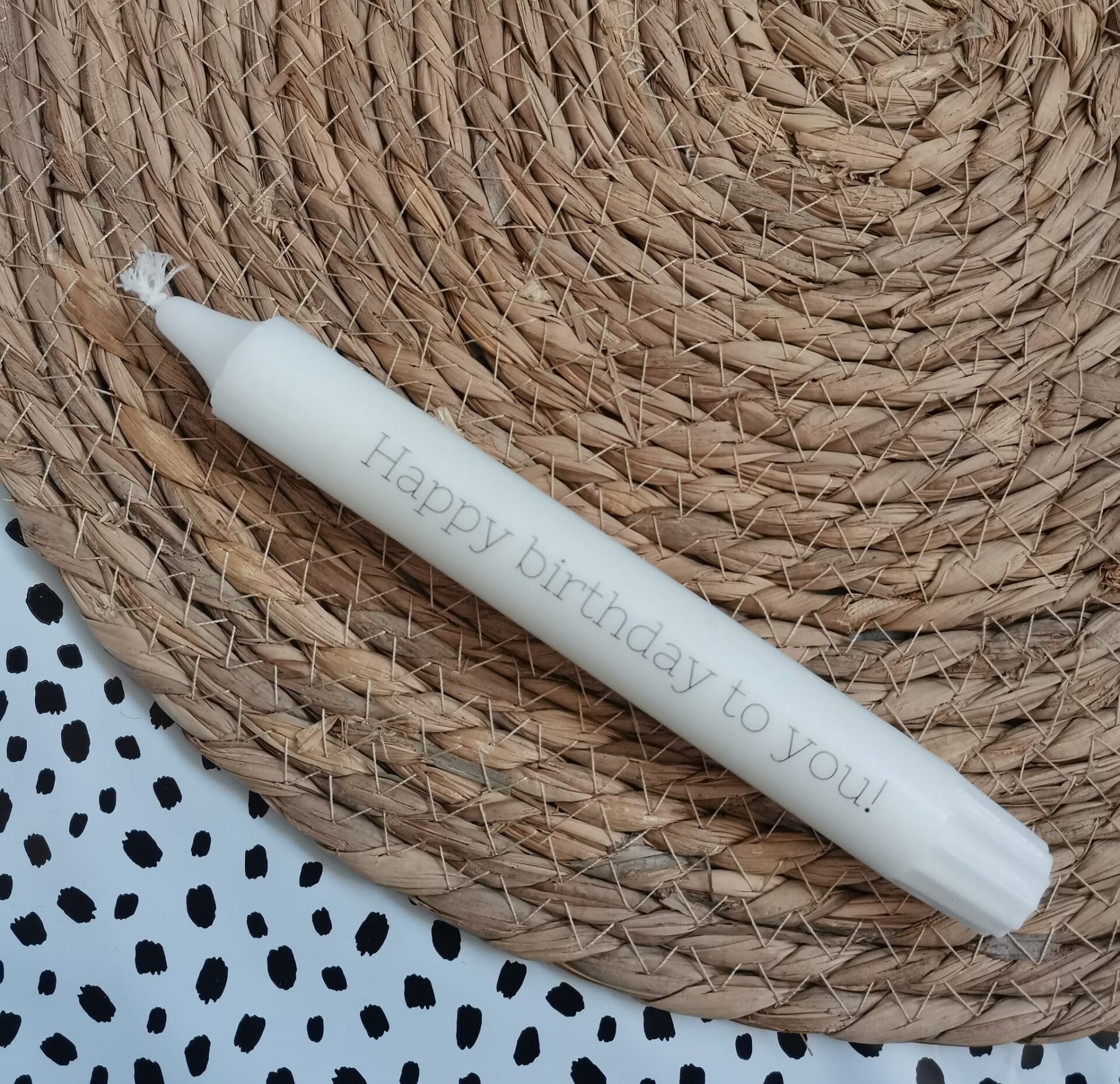 Kaars - Happy birthday to you!