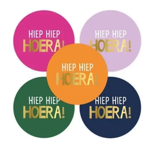 Sticker - Hiep Hiep Hoera!