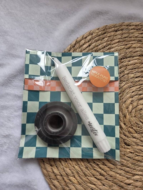 Cadeauset kaars meester