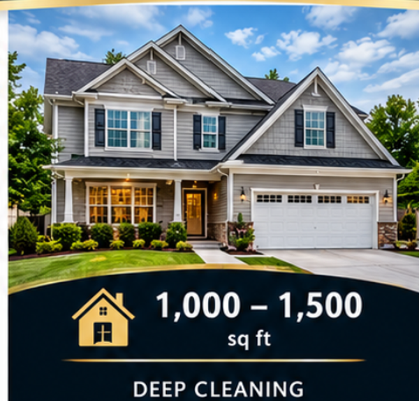 Deep Clean ( 1,000 - 1,500 sq ft)