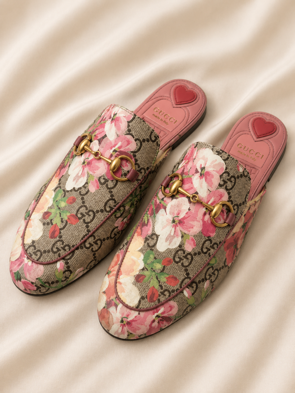 Mules Gucci fleuris T - 36,5