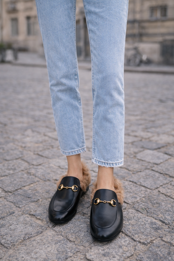 Mules Gucci Princetown noires T - 36