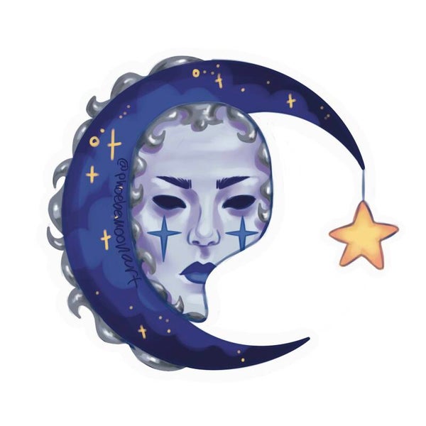 Moon Mask Sticker