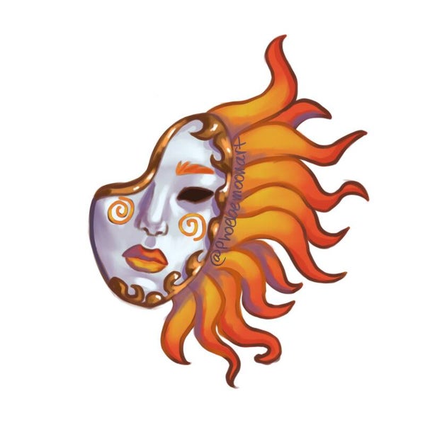Sun Mask Sticker