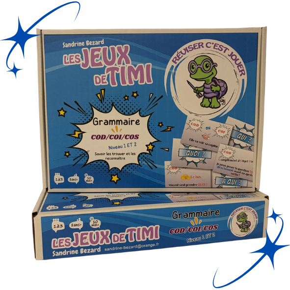 GRAMMAIRE - BOX 1 - COD/COI/COS - Niveau 1 et 2