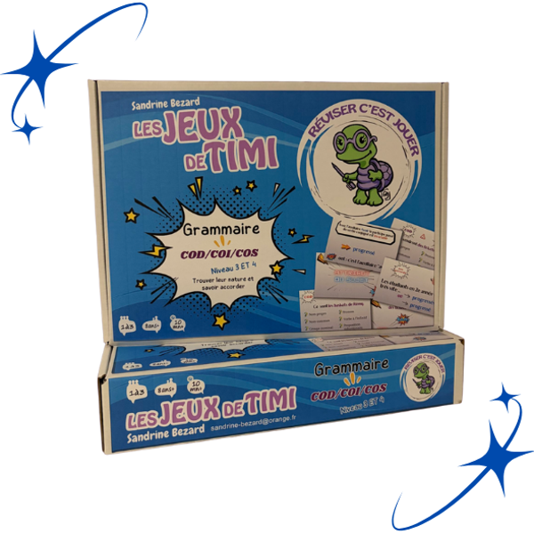 GRAMMAIRE - BOX 2 - COD/COI/COS - Niveau 3 et 4