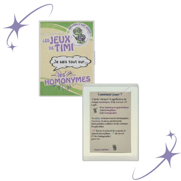 ORTHOGRAPHE - Je sais tout sur ... Les homonymes