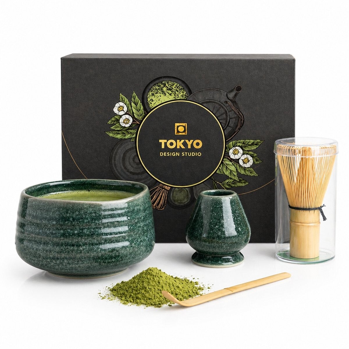Tokyo Design Studio Matcha Cadeau Set – 4-delig – Groen, 22117