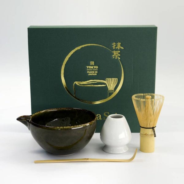 Matcha – Giftset – Amano – Oribe – Green – 14.5 x 6.5 cm – 4 pcs, 34082