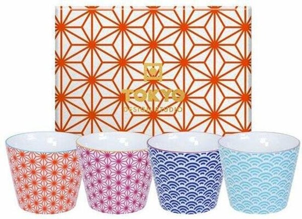 Tokyo Design Studio -Star Wave kopjes - 180 ml - 4 stuks, 18308