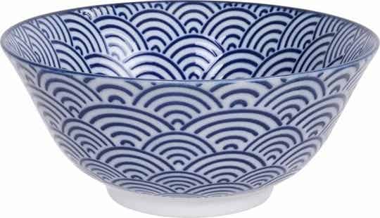 Tokyo Design Studio - Nippon Blue soepkom - Golven - 15.2x6.7cm, 16006