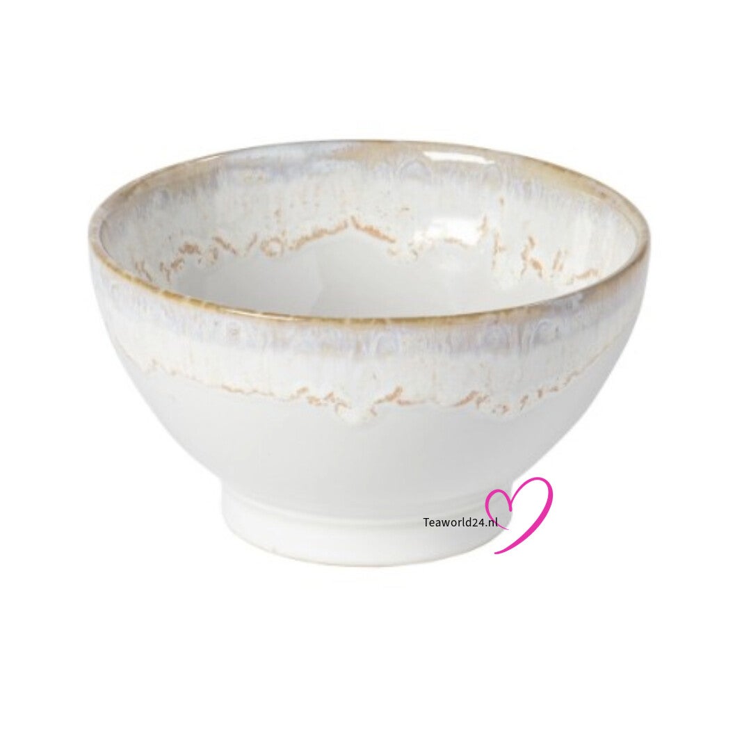 Costa Nova - servies - kom - Grespresso wit - aardewerk - 14,5 cm rond -6114