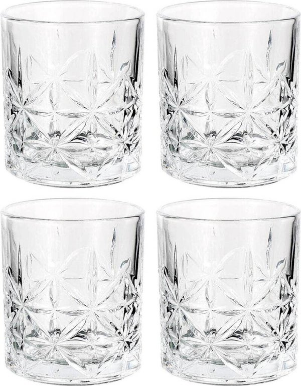 HopNhof - Wiskey -Tumblers Hobstar - 230 ml - set van 4, 15916