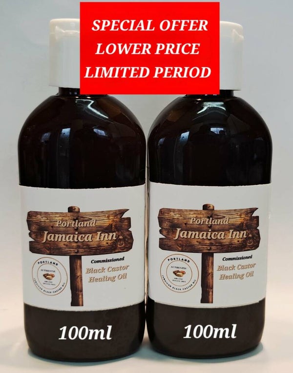 Jamaican Inn 2 x 100ml Black Castor Oil