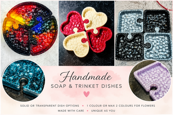 Handmade Resin Jigsaw Trinket Tray