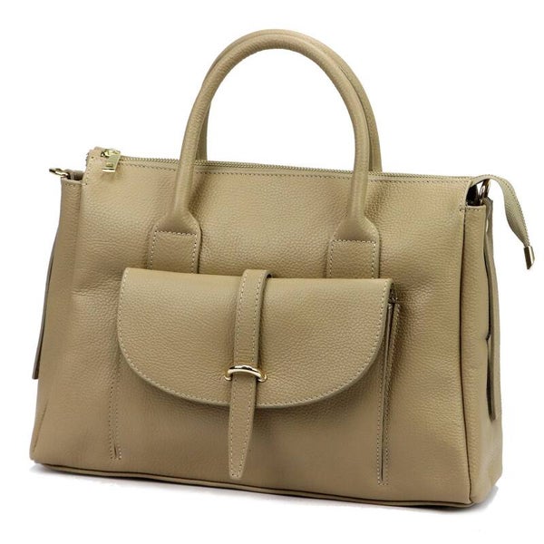 Torebka VERA PELLE 10.016 SKÓRA TAUPE