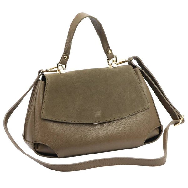 Torebka VERA PELLE 10.021 SKÓRA TAUPE