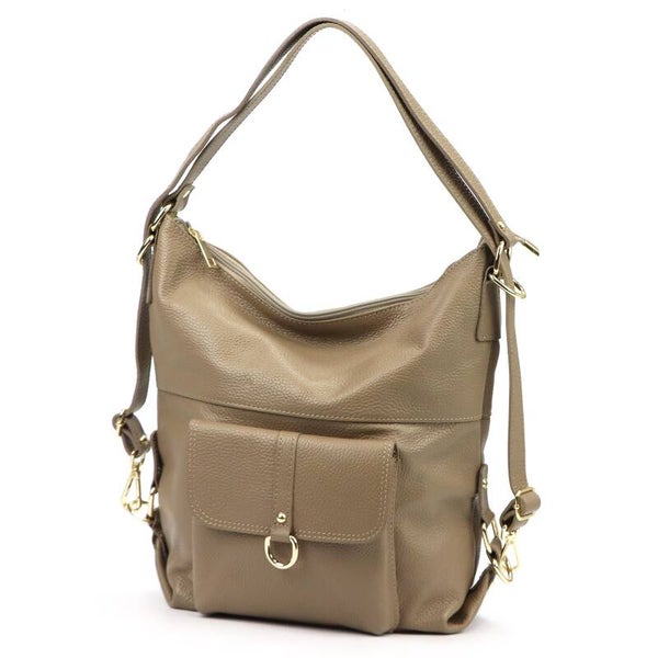 Torebka VERA PELLE 19-001 SKÓRA TAUPE