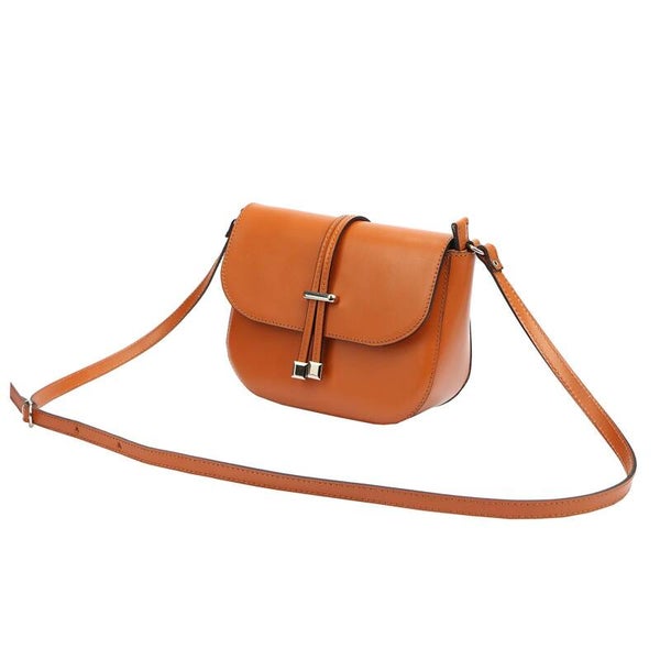 Torebka VERA PELLE 20-028 SKÓRA CAMEL