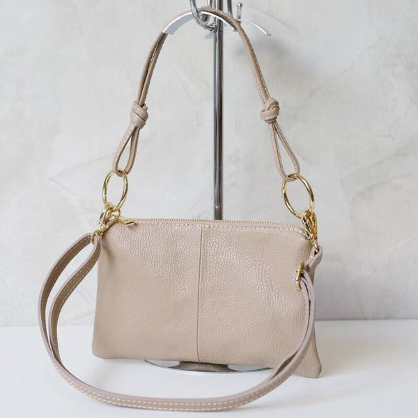 Torebka VERA PELLE 24-097 SKÓRA TAUPE