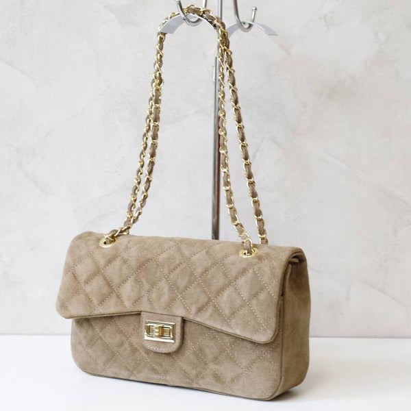 Torebka VERA PELLE 26-141 MAXI TAUPE