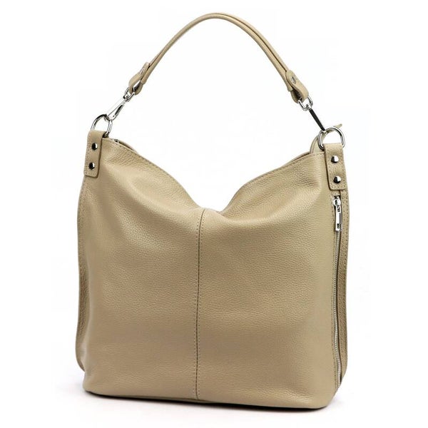 Torebka VERA PELLE 26-144 SKÓRA TAUPE