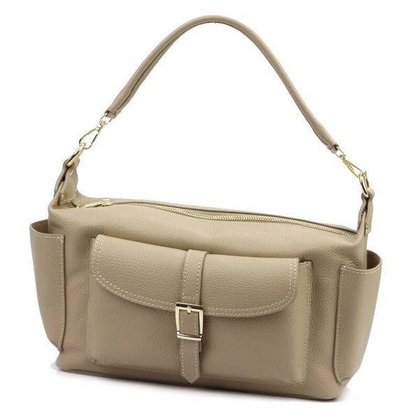 Torebka VERA PELLE 26-151 SKÓRA TAUPE