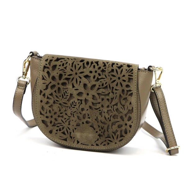 Torebka VERA PELLE 26-153 SKÓRA TAUPE