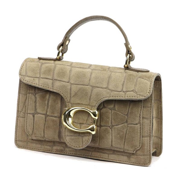 Torebka VERA PELLE 26-179 CROCO ZAMSZ TAUPE