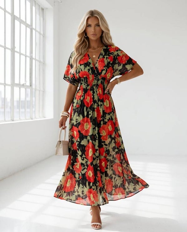 Sukienka LEANA SLEEVE IRMINA CZARNA