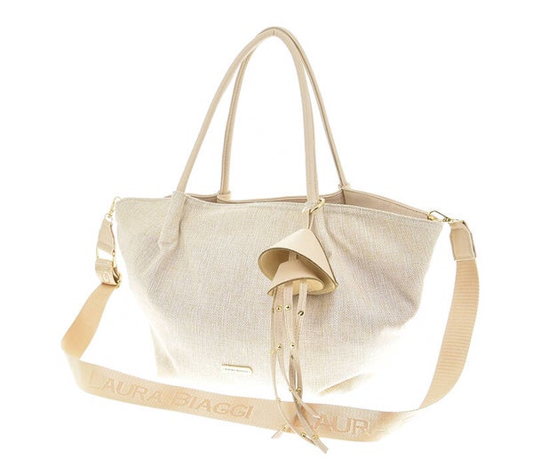 Torebka LAURA BIAGGI L326059 CANVAS KREM