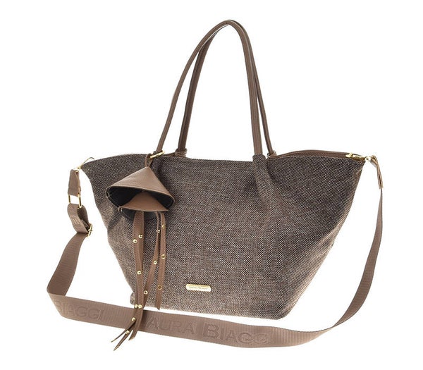Torebka LAURA BIAGGI L326059 CANVAS MOCHA