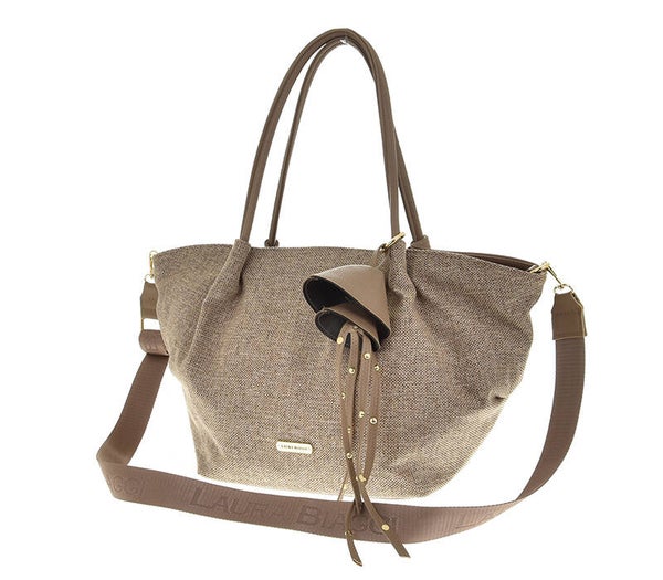 Torebka LAURA BIAGGI L326059 CANVAS TAUPE