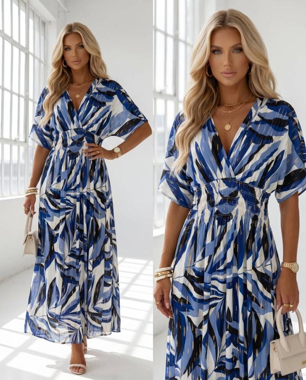 Sukienka LEANA SLEEVE LEONA NIEBIESKA