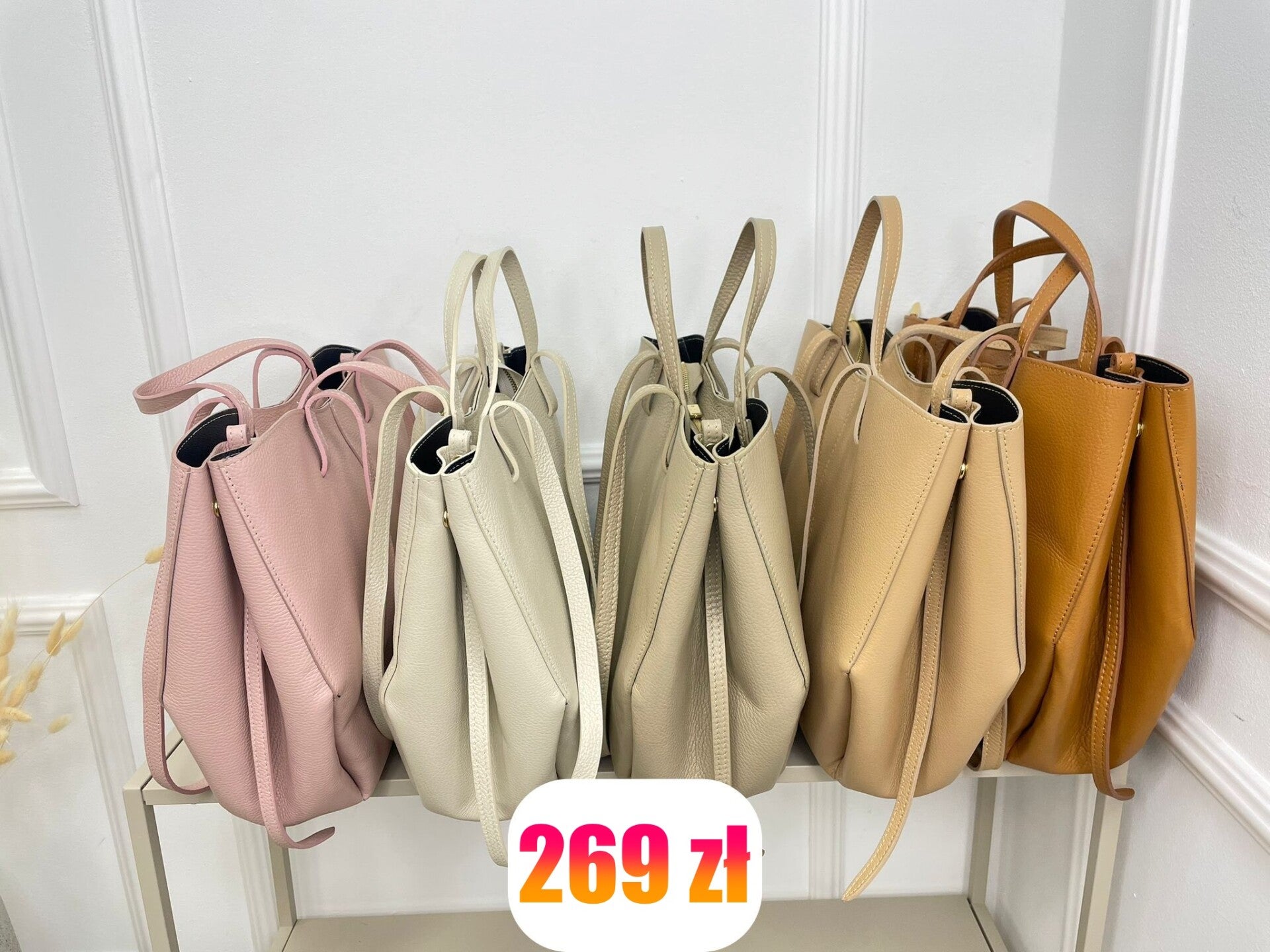 Torebka VERA PELLE POLI MAXI skóra KOLORY DO WYBORU