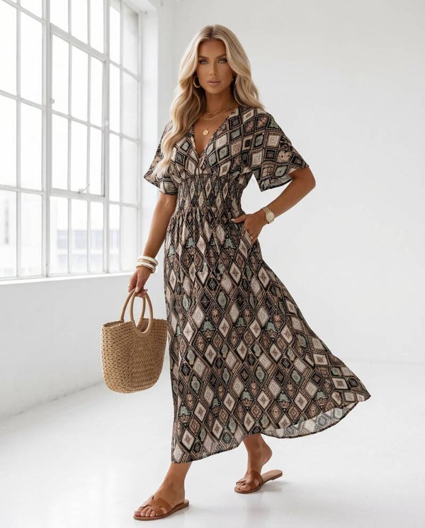 Sukienka LEANA SLEEVE MOMBASA CZARNA
